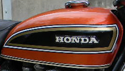flake orange Honda 750 gas tank 1973 1974